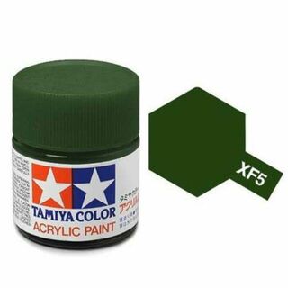 Tamiya Colour Acrylic Paint Mini 10ml - XF5 Flat Green
