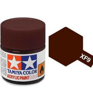 Tamiya Colour Acrylic Paint Mini 10ml - XF9 Hull Red