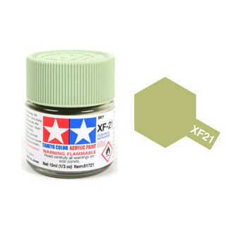 Tamiya Colour Acrylic Paint Mini 10ml - XF21 Sky