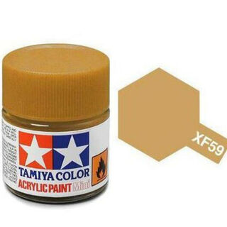 Tamiya Colour Acrylic Paint Mini 10ml - XF59 Desert Yellow