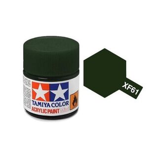 Tamiya Colour Acrylic Paint Mini 10ml - XF61 Dark Green