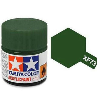 Tamiya Colour Acrylic Paint Mini 10ml - XF73 Dark Green/JGSDF