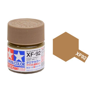 Tamiya Colour Acrylic Paint Mini 10ml - XF92 Yellow Brown