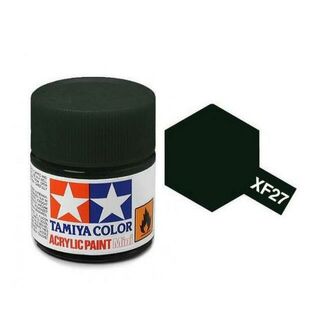 Tamiya Colour Acrylic Paint Mini 10ml - XF27 Black Green