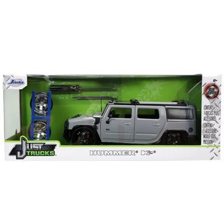 Hummer H2 Grey with Wheel Rack Jada Just Trucks 1/24