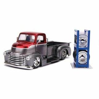 1952 Chevy COE Pickup with Wheel Rack Jada Just Trucks 1/24