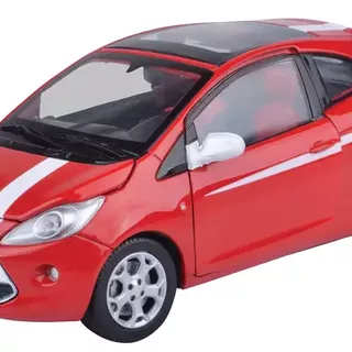 Motormax Ford Ka (Red/White Stripe) 1/24