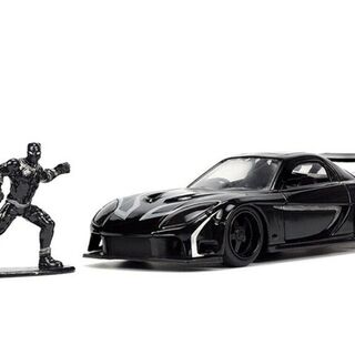 1995 Mazda RX-7 & Marvel Black Panther 1/32 JADA