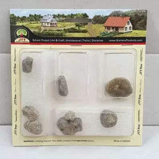 JTT Scenery Pre-painted - Rocks and Boulders 1.5
