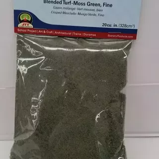 JTT Scenery Blended Turf-Moss Green Fine