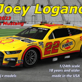 2023 Ford Mustang Nascar Shell-Pennzoil Joey Logano Kitset 1/24