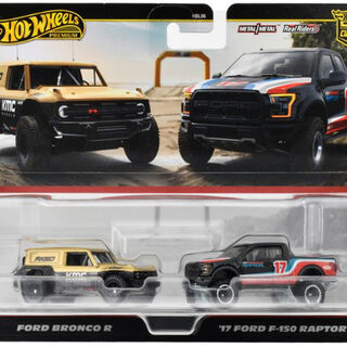 Hot Wheels Premium 2-Pack Ford Bronco R / '17 Ford F-150 Raptor