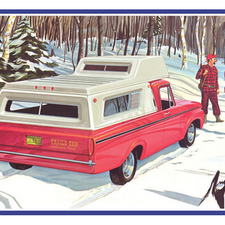1963 Ford F100 Camper 3n1 Kitset 1/25 AMT