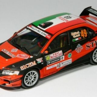Mitsubishi Lancer RS Evo IX Rallye Monte-Carlo 2011 Ogliari/Verdelli - Altaya 1/43 - DAMAGED