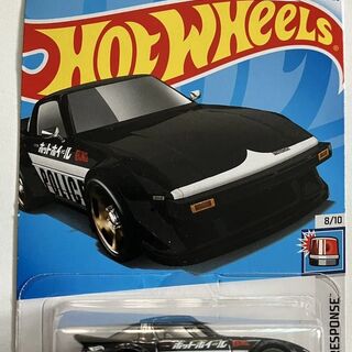 Hot Wheels First Response Black Mazda RX-7 Police (LC)
