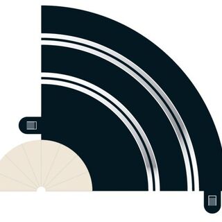 Radius 1 Hairpin Curve 90° x 2
