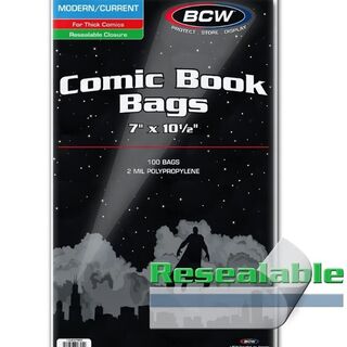 BCW Resealable Current/Modern Comic Bags - Thick