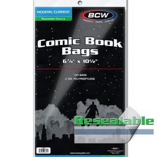 BCW Resealable Current/Modern Comic Bags