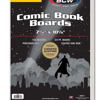BCW Golden Age Comic Backing Boards 7 1/2 x 10 1/2