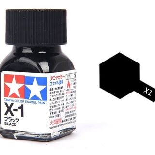 Tamiya Colour Enamel Paint X-1 BLACK