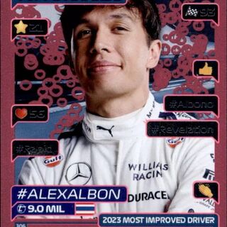 Topps Turbo Attax F1 2024 Topps Awards Alex Albon Pink Parallel #306