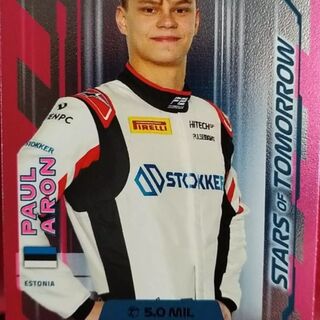 Topps F1 Turbo Attax 2024 Formula 1 No. 272 Paul Aron Pink Parallel