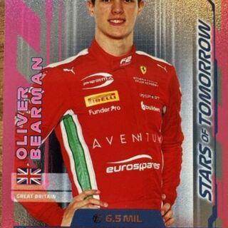2024 Topps Turbo Attax F1 | Oliver Bearman | Stars Of Tomorrow | #268 Pink