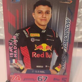 ISACK HADJAR 2024 Topps F1 Turbo Attax Pink Foil Refractor Stars of Tomorrow