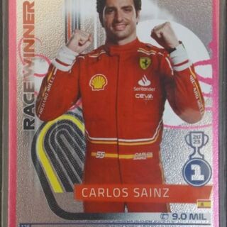 Topps F1 2024 Turbo Attax Pink Parallel Race Winner Carlos Sainz #126