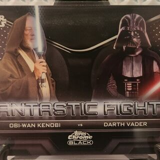 2023 Star Wars Black Chrome Fantastic Fights Kenobi vs Vader New Hope