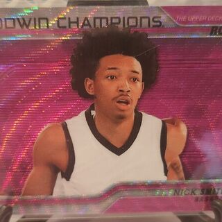 2023 Upper Deck Goodwin Champions Basketball Nick Smith Jr Rookie Pink Wave Arkansas RC