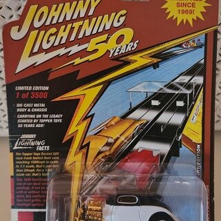 1934 Ford Coupe White Lightning Chase Edition 1/64 Johnny Lightning 50 Years
