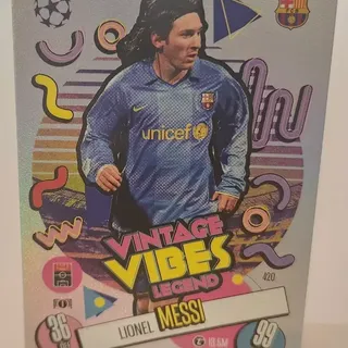 Topps 2024 Match Attax Lionel Messi FC Barcelona Vintage Vibes Legend