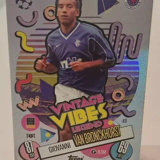Topps 2024 Match Attax Giovanni Van Bronckhorst Rangers FC Vintage Vibes