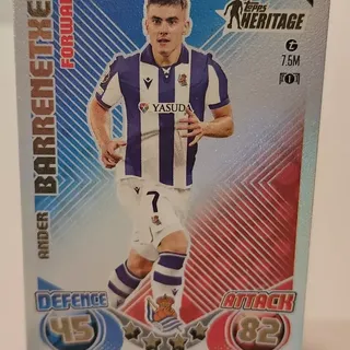 Topps 2024 Match Attax Ander Barrenetxa Real Sociedad De Futbol Heritage