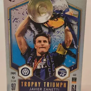 Topps 2024 Match Attax Javier Zanetti FC Internazionale Milano Trophy Triumph