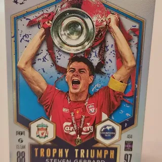 Topps 2024 Match Attax Steven Gerrard Liverpool FC Trophy Triumph