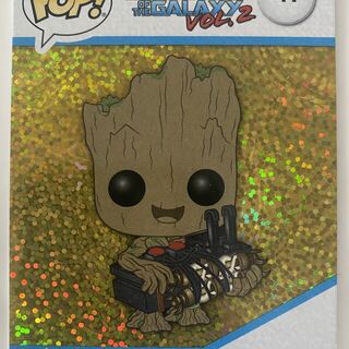 Baby Groot 2023 Marvel Funko Upper Deck Card #41 Gold Glitter