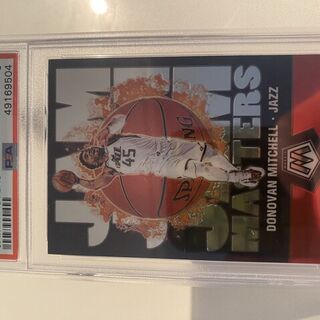 2019 Panini Mosaic Donovan Mitchell Jam Masters #7 PSA Mint 9