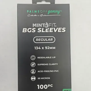 Palms Off Collector's Series MintFit BGS Graded Card Sleeves – Regular 100pc