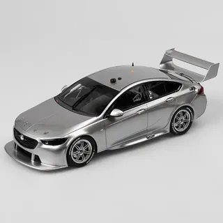 Holden ZB Commodore Supercar Metallic Silver Plain Body - Authentic Collectables 1/18