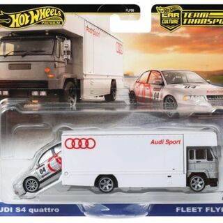Hot Wheels Team Transport #77 Audi S4 Quattro and Fleet Flyer