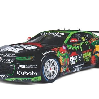 2023 BJR Pizza Hut Racing #96 Jones - Chevrolet Camaro TMNT Livery - Biante 1/18