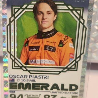 Topps Turbo Attax F1 2024 - Oscar Piastri Emerald Limited Edition- #LE2