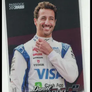 2024 Topps Paddock Pass F1 Daniel Ricciardo #18 - Black Foil
