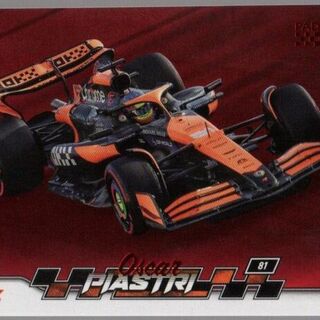 2024 Topps F1 Paddock Pass Oscar Piastri #38 - Red Foil