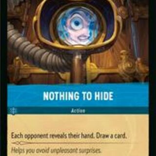 Disney Lorcana: Rise Of The Floodborn COMMON Nothing To Hide #165/204