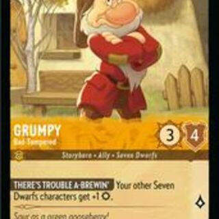 Disney Lorcana: Rise Of The Floodborn COMMON Grumpy - Bad-Tempered #10/204