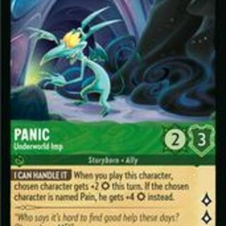 Disney Lorcana: Rise Of The Floodborn COMMON Panic - Underworld Imp #87/204