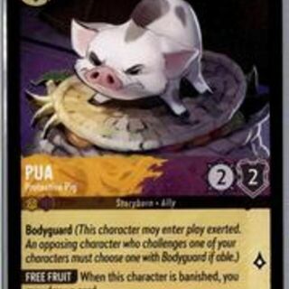 Disney Lorcana: Reign Of Jafar UNCOMMON Pua - Protective Pig #19/204